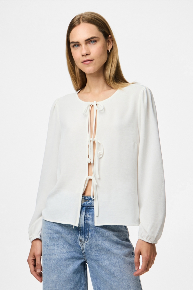 PCTIFFANY LS TIE TOP WVN NOOS BC 17158213 Cloud Dancer